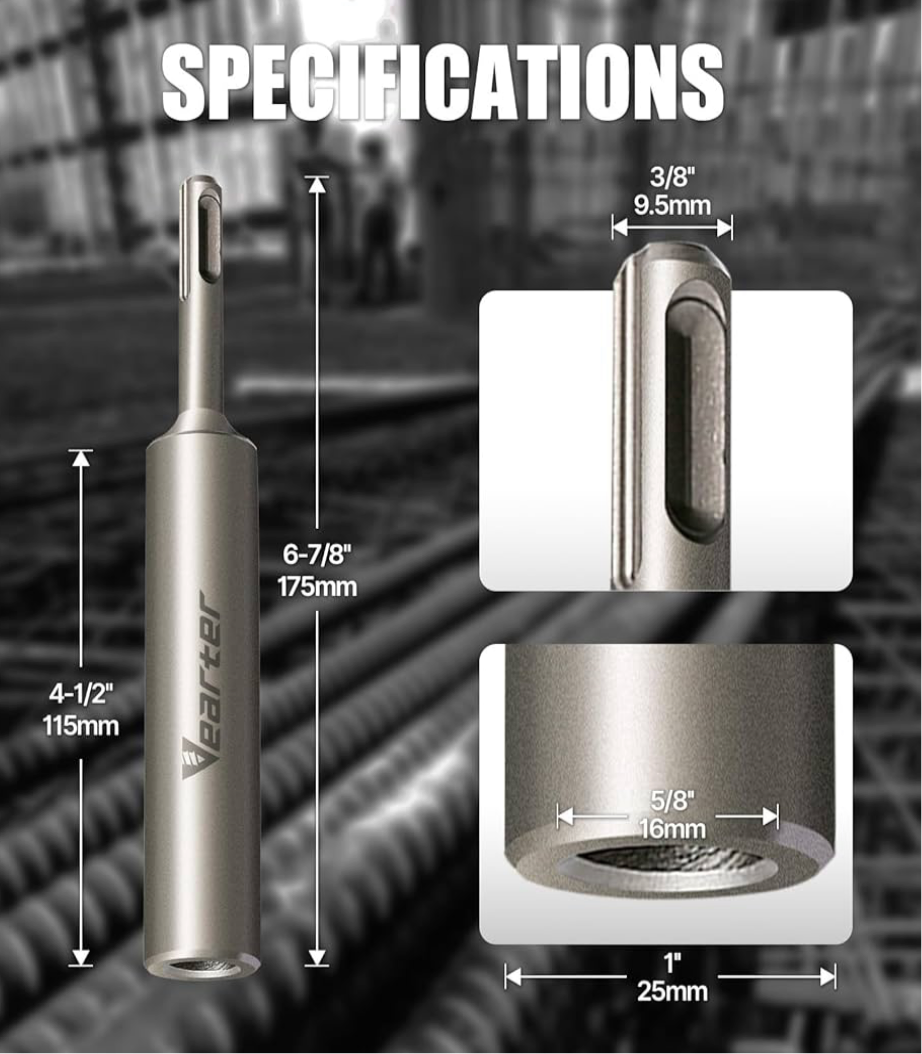 1) SDS Ground Rod Driver for Earth Rods